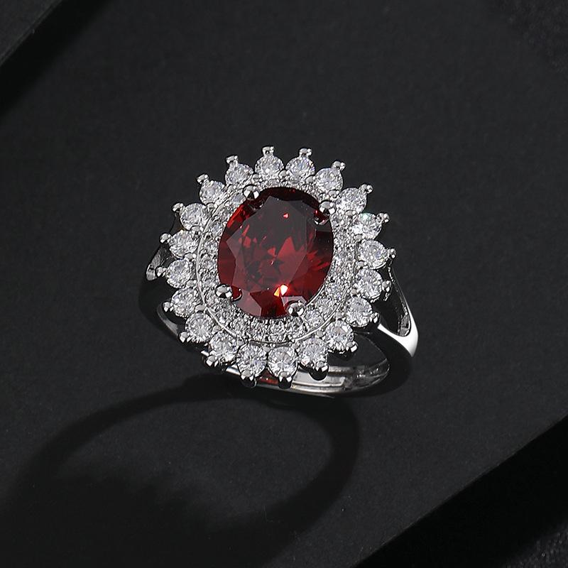 Eleganter ovaler Zirkonring für Damen - Stilvolles und trendiges Design