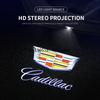 2 Stück HD Autoemblem Willkommensleuchten Auto Tür Projektorlampen Zubehör für Cadillac CT5 CT6 XT4 XT5 XT6 ATS SRX XTS CTS