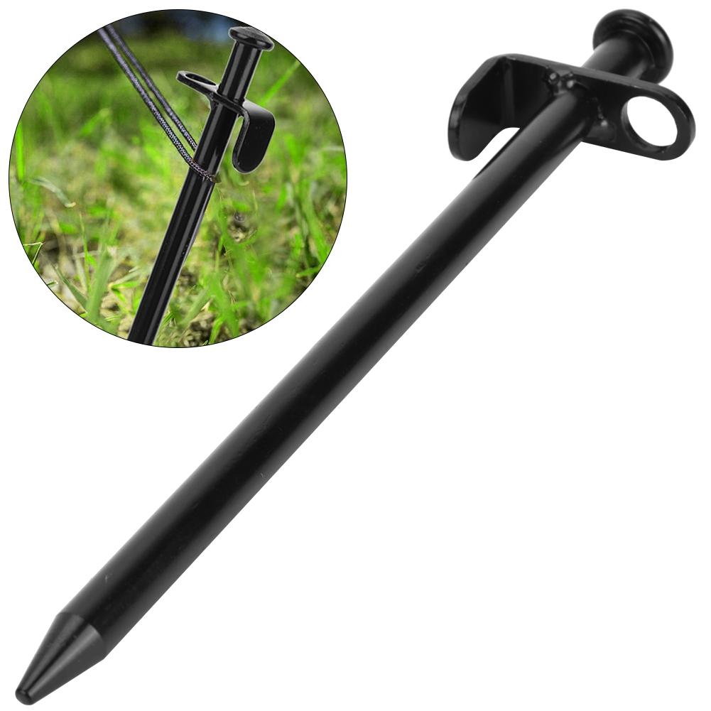 4PCS Steel Lengthen Outdoor Travel Camping Beach Tent Pegs Pin Stakes Ground Nail(20cm)