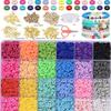 Polymer Clay Bead DIY Bracelet Kit - Beading Materials & Accessories Set