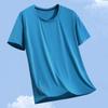Men's Plus Size Quick Dry T-Shirt, Mesh Breathable High Elastic Short Sleeve Sport Tee (XL-5XL)