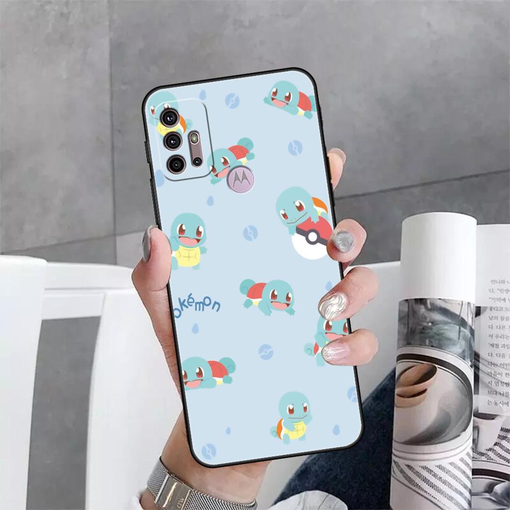 Pouzdro pro Motorola G30 One Fusion Plus G9 Play G60 E30 G8 Power Lite G50 Edge 20 Hyper G200 Kryt na telefon Pokemon Funda Capa