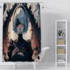Shower Curtain Waterproof Polyester Fabric Paint Colorful Curtains Adventure game Nier Automatas Home Bathroom Decor With Hook