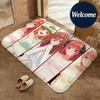 Soft Flannel Floor Mat Anime The Quintessential Quintuplets Floor Mat Non-Slip Absorbent Doormat Bathroom Bedroom Home Decor Rug