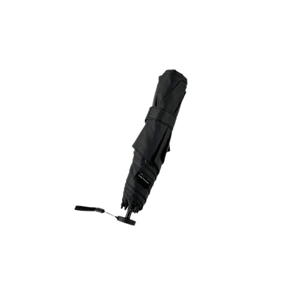 Compact Folding Ultra-Light Umbrella Black Coating Pocket Rain Umbrella Rainy Season