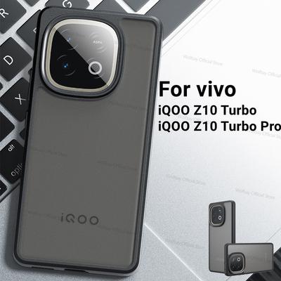 For Vivo iQOO Z10 Turbo Case Vivo iQOO Z10 Turbo Pro Cover Funda Luxury Matte PC + TPU Shockproof Protective Phone Back Cover