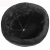 1 Pcs Thick Outdoor Warm Winter Hat Men Black Fur Leather Russian Male Windproof Snow Ski Cap Fleece Lined