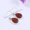 Natural Carnelian Earrings, 925 Sterling Silver Teardrop Earrings, Wedding Earring, Handmade Earring