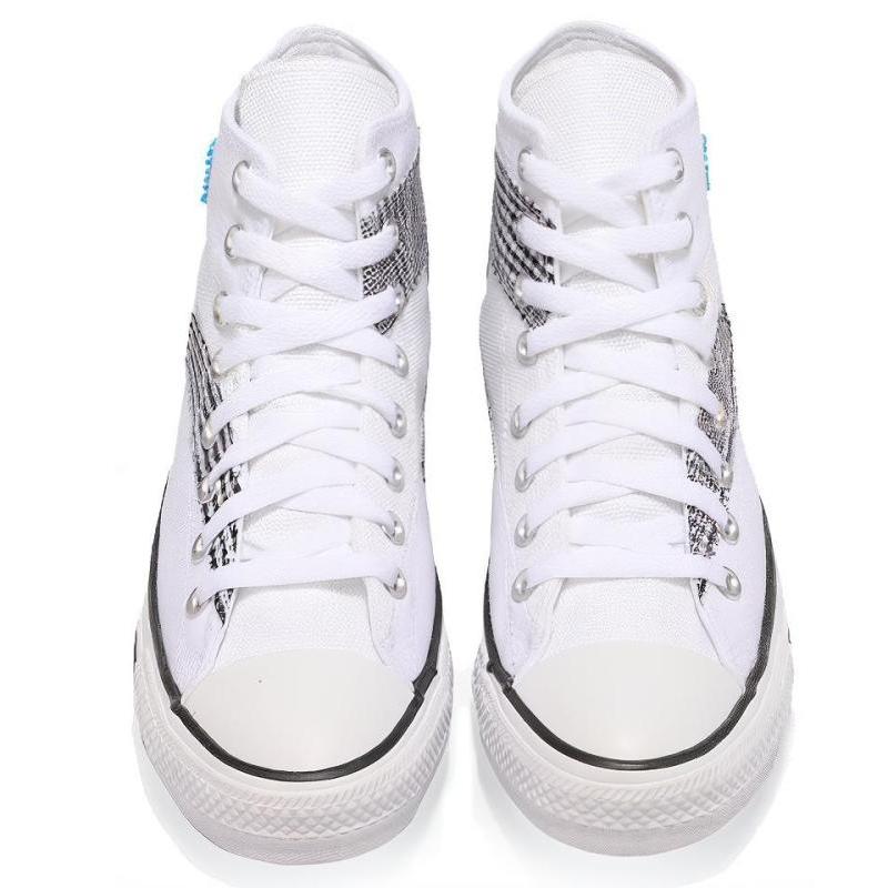 Converse All Star Get Tubed Round-toe Lace-up High-Top Canvas Unisex White