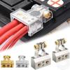 0/2/4/8/10 Gauge for 2Pcs with Adjustable Shims Car Marine Auto Battery Terminal Connectors Positive & Negative