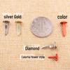 8x17mm Two-Legged Round Colored Rivets for Children's DIY Crafts