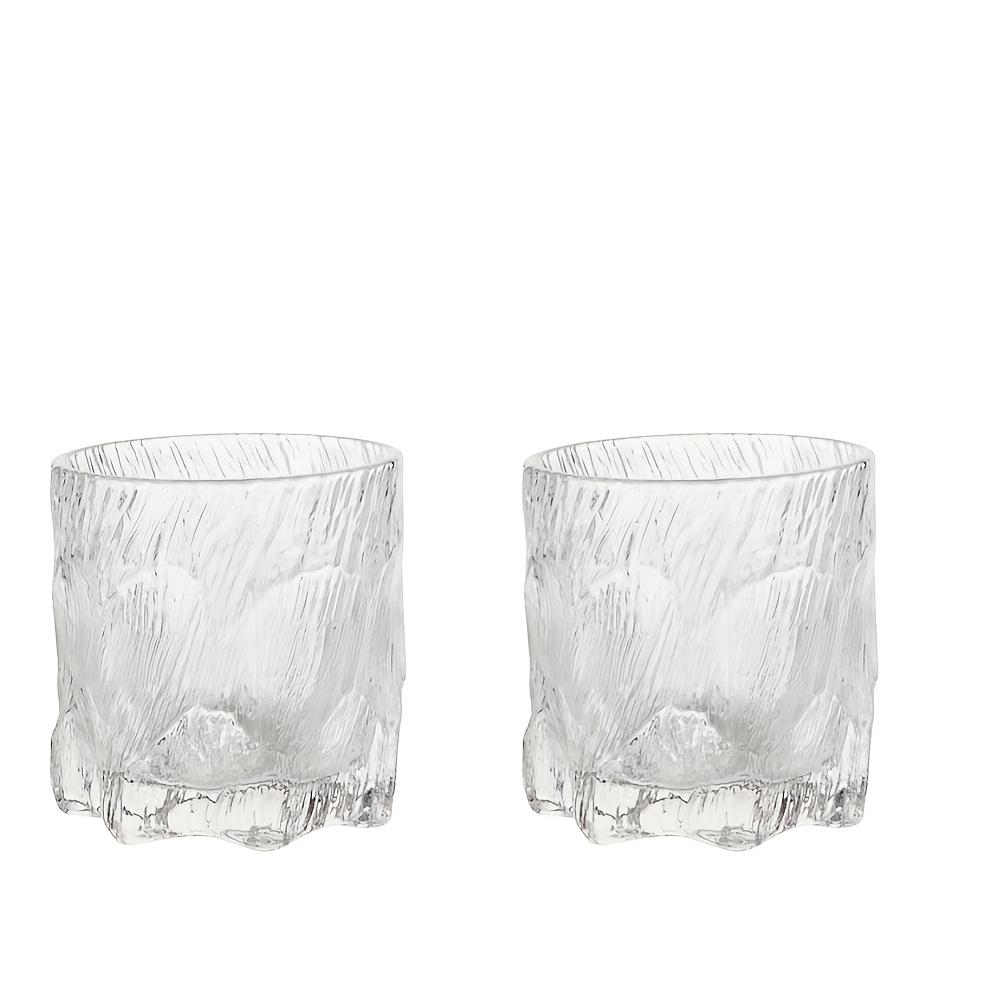 Stylish Glacier Pattern Glass Cup for Home Living Room Drinking Water Wine Hosting High Quality Manufacturer Direct