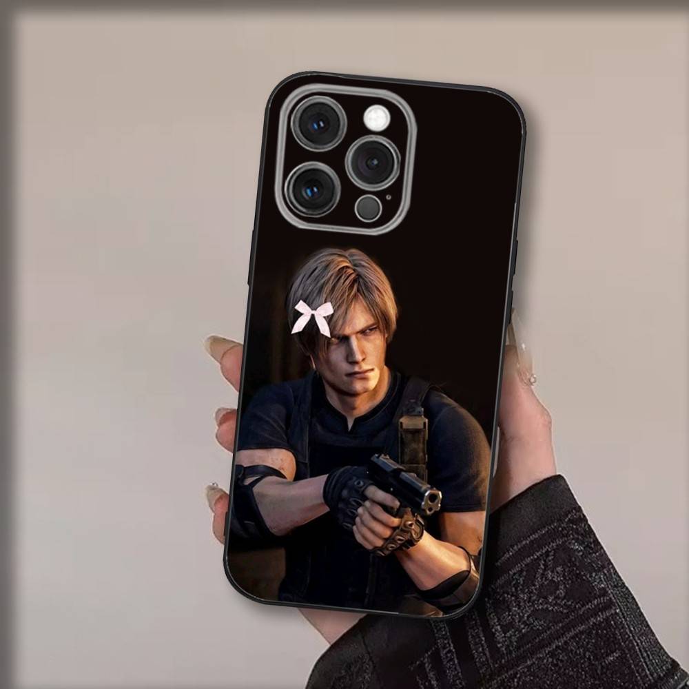 

L-Leons Kennedys Phone Case For iPhone 17,16,15,14,13,12,11,Pro,Max,Plus,Air,X,XS,XR,SE,8,7,Mini,Soft Black Funda iPhone15