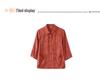 Elderly Women's Summer Solid Color Cardigan with Three-Quarter Sleeves