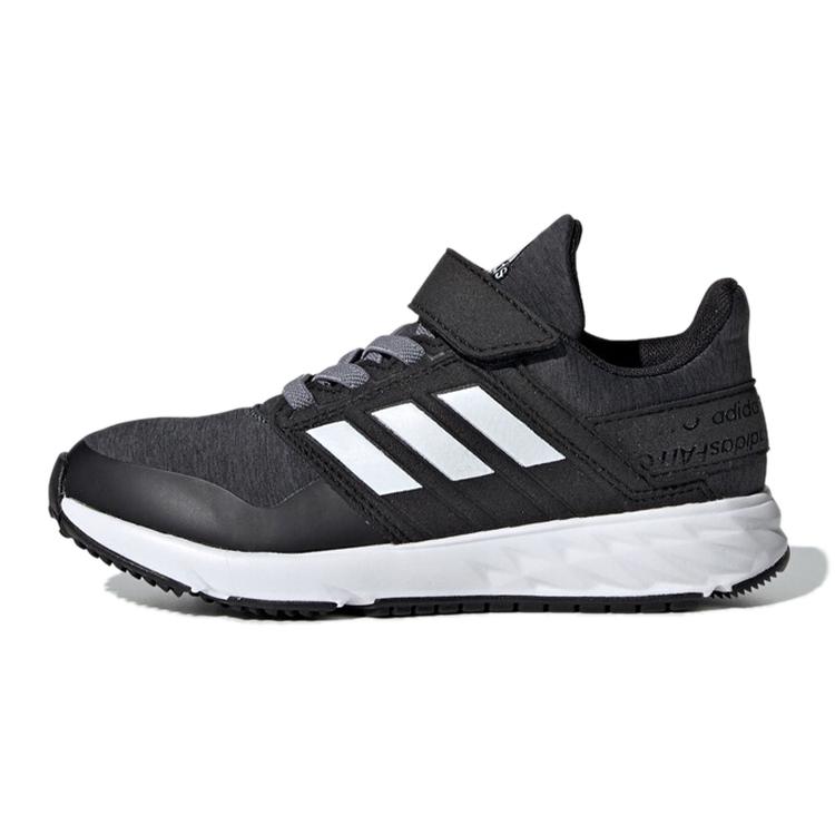 adidas Fortafaito El K Breathable Low Top Running Shoes Black Gray Kids' EE7309