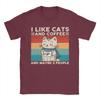 Unisexs Tshirt I Like Cats And Coffee And Maybe 3 People T Shirts Hip Hop Beach Tee Shirt Y2k Basic Casual Cotton Clothing