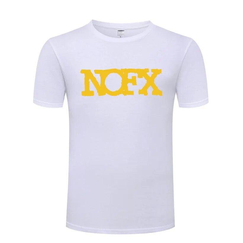 Hudba Punk Rock Trička NOFX Unisex Hip Hop Krátký rukáv O Výstřih Bavlněné Unisex tričko Cool Funny Streetwear Top Tričko Velká velikost Léto