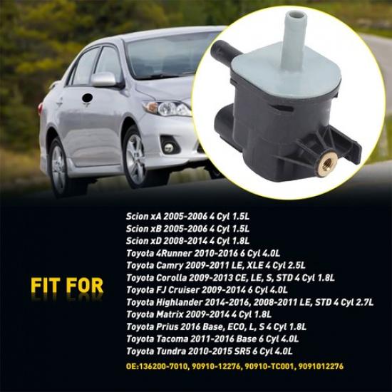 

Fit COROLLA TOYOTA CE S 09-13 LE Cyl STD CANISTER 4 VAPOR PURGE SOLENOID VALVE W