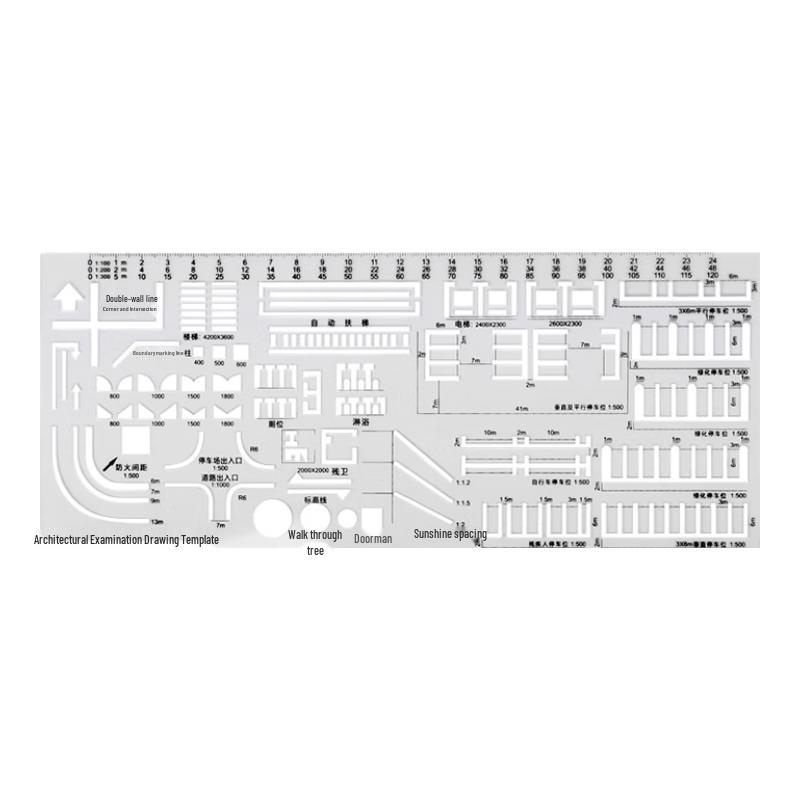 Architect Drawing Template Ruler