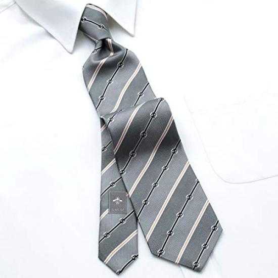 Gucci Gray Tie, Stripes, GUJ-828 [Used]