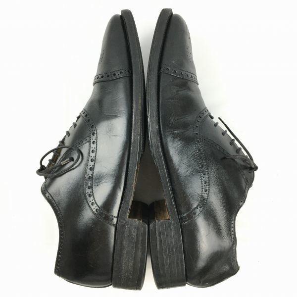 TOD'S Size 9 (27.028.0cm) Semi-Brogue Cap Toe Business Shoes Black Men's(USED)