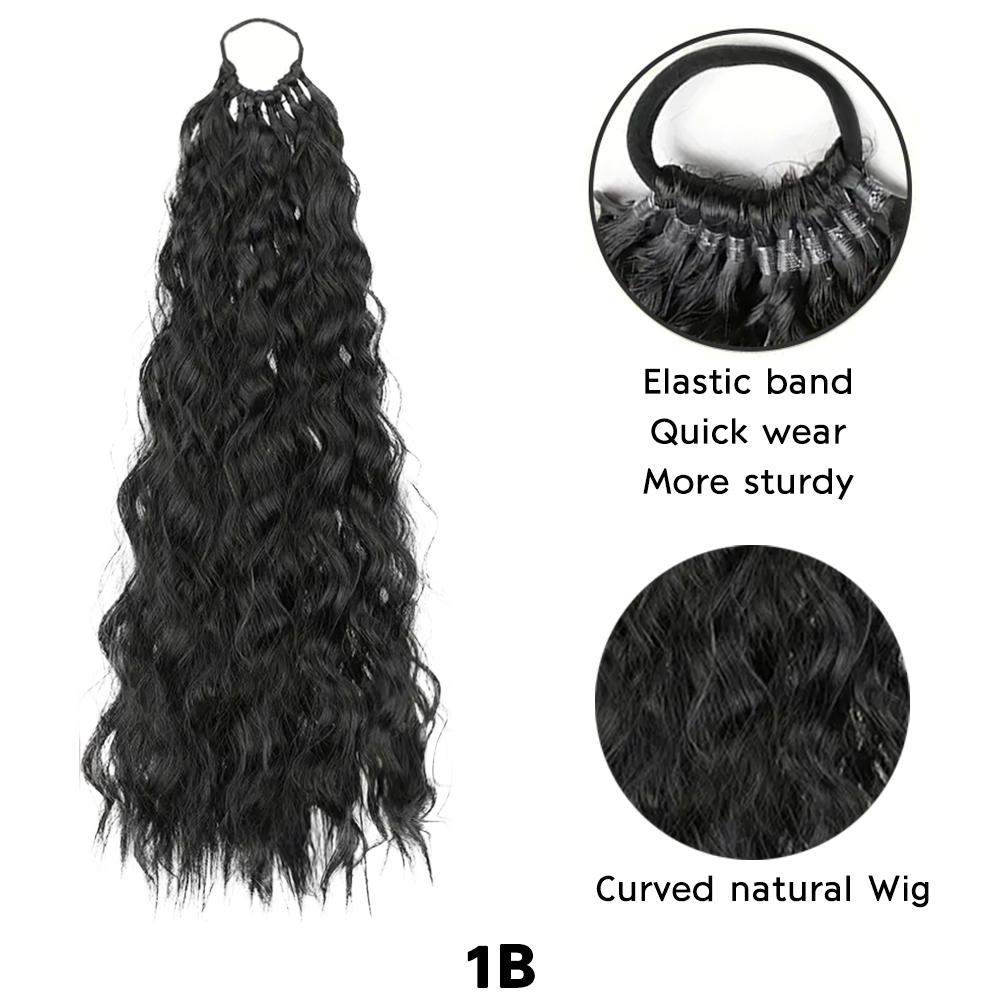 

XINRAN синтетический длинный вьющийся с резинкой конский хвост удлинитель обертывание вокруг термостойкий конский хвост для женщин повседневная одежда для вечеринок 60cm