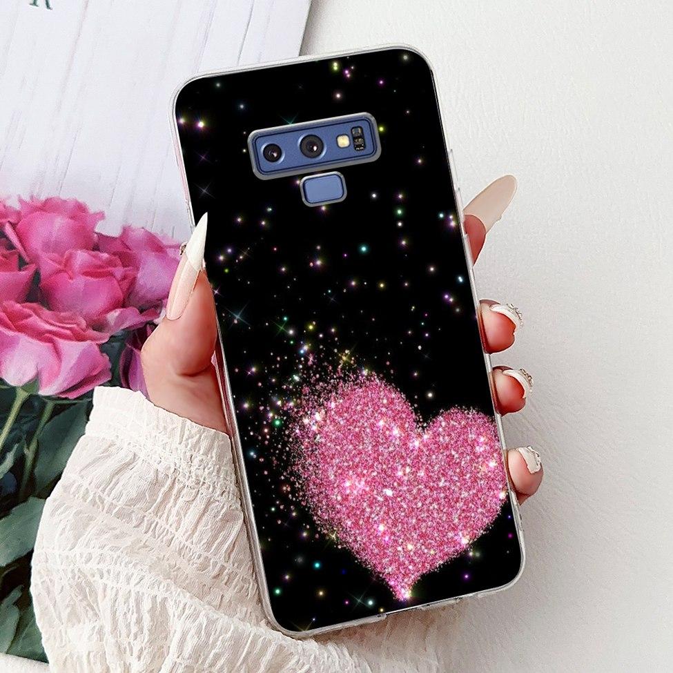 Clear For Samsung Note9 Case Cute Cat Fashion Luxury Painted Soft Cover Phone For Samsung Galaxy Note 9 Case SM-N9600 SM-N960F