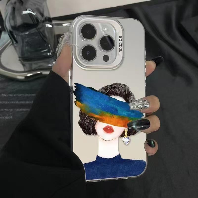 New Art Girl Applicable iPhone 17 Mobile Phone Case Apple 15promax/14 Anti-drop 13pro Personality 16