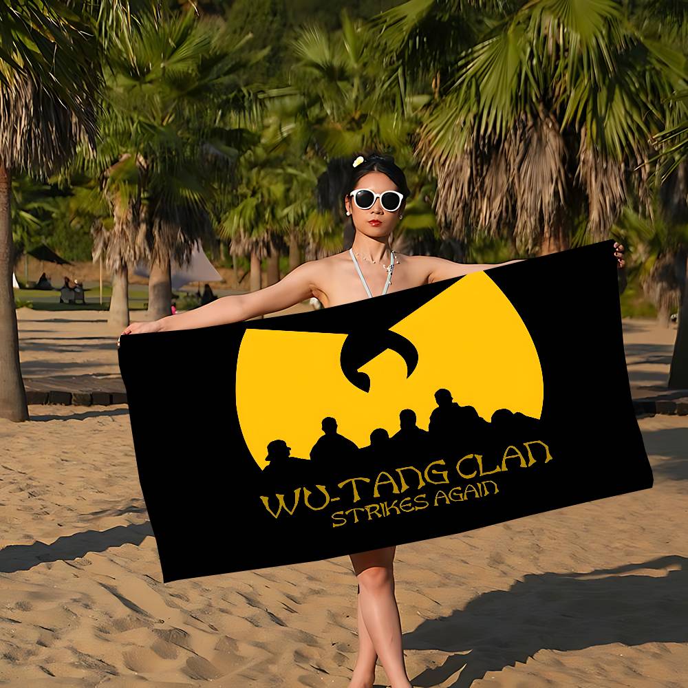 WU-T--TANG CLAN Band Große Mikrofaser Strandtücher Schnelltrocknendes Handtuch Sandstrandtücher Poolhandtuch für Reisen Schwimmbad Yoga