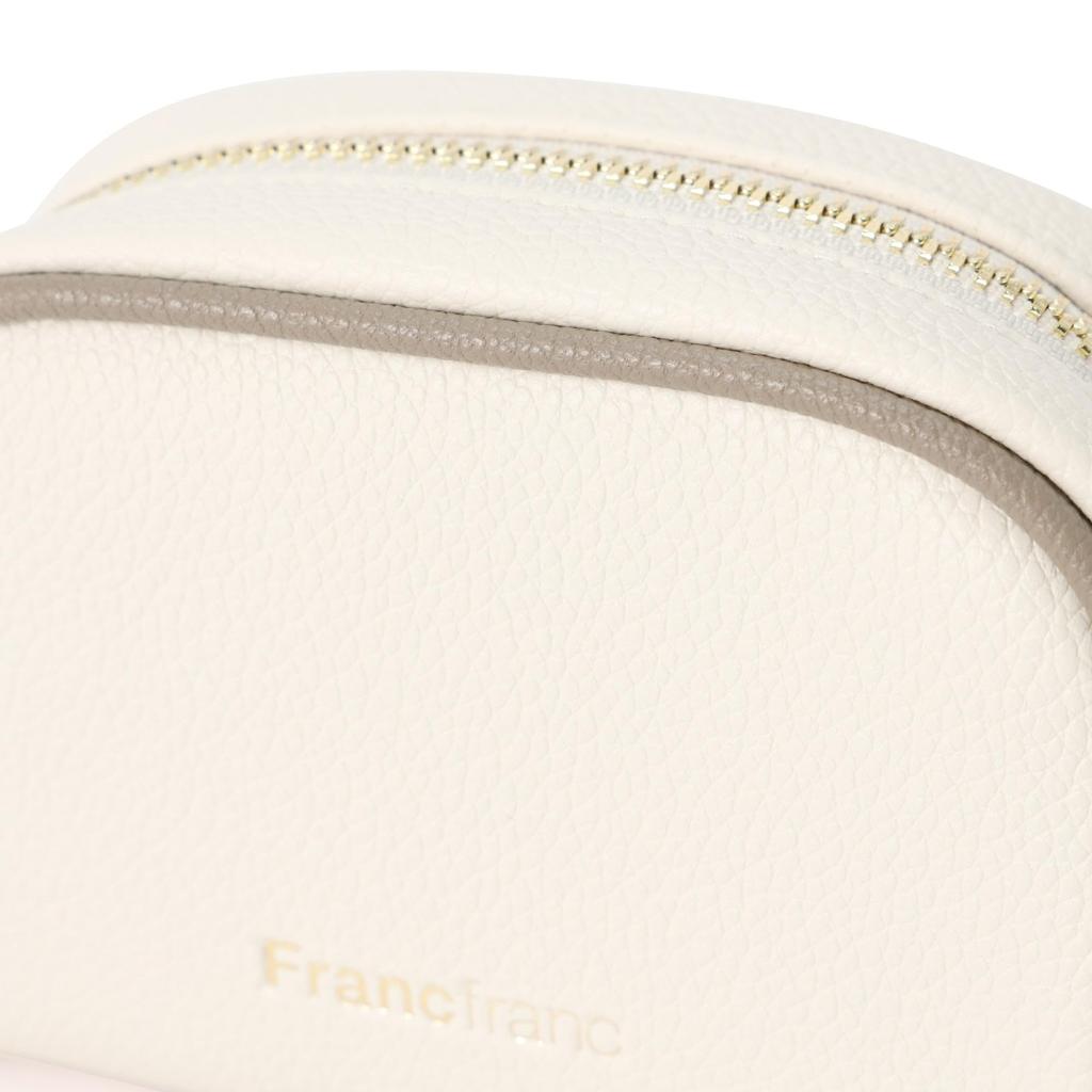 Francfranc Bicolor Pouch XS Ivory