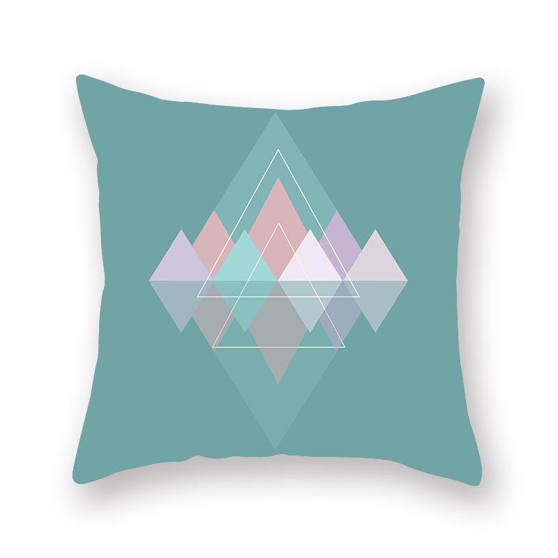 New Color Arrow Geometric Tea Blue Cushion Cover Pillowcase Home Living Room Sofa Chair Decoration Pillowcase