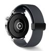 22mm Magnetic Silicone Band for Huawei Watch GT 5 46mm/GT 5 Pro 46mm/Samsung Galaxy Watch3 45mm Litchi Texture Watch Strap