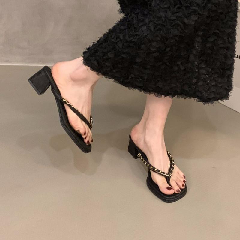 Fashion Shoes Summer Clogs Woman Ladies' Slippers Luxury Slides Low Platform Rubber Flip Flops Pantofle Beach Designer Hawaiian Soft