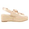 JILL STUART SHOE Espadrille Wedge Sandals, Lace-Up Jute Sandals, Women's, Size 6555, GD, 22.5 Cm, E