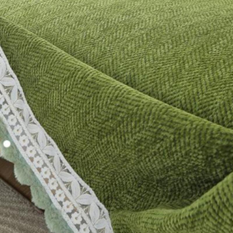 Herringbone Chenille Solid Color Sofa Towel Sofa Cover Sofa Cushion Thickened Sofa Cover Cover Cloth Universal In All Seasons