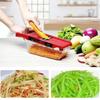 6in1 Vegetable Slicer and Cutter with Steel Blade Potato Peeler Carrot Cheese Grater Portable Kitchen Gadgets and Accessories