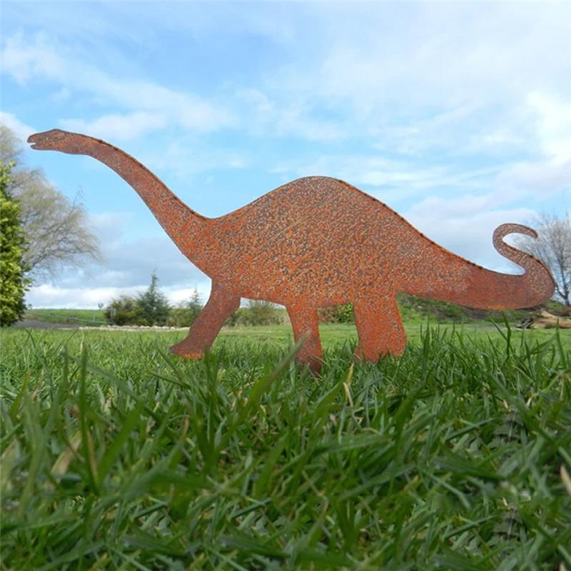 M-Modern-Metal Dinosaur Fence Post Topper,Dinosaurs