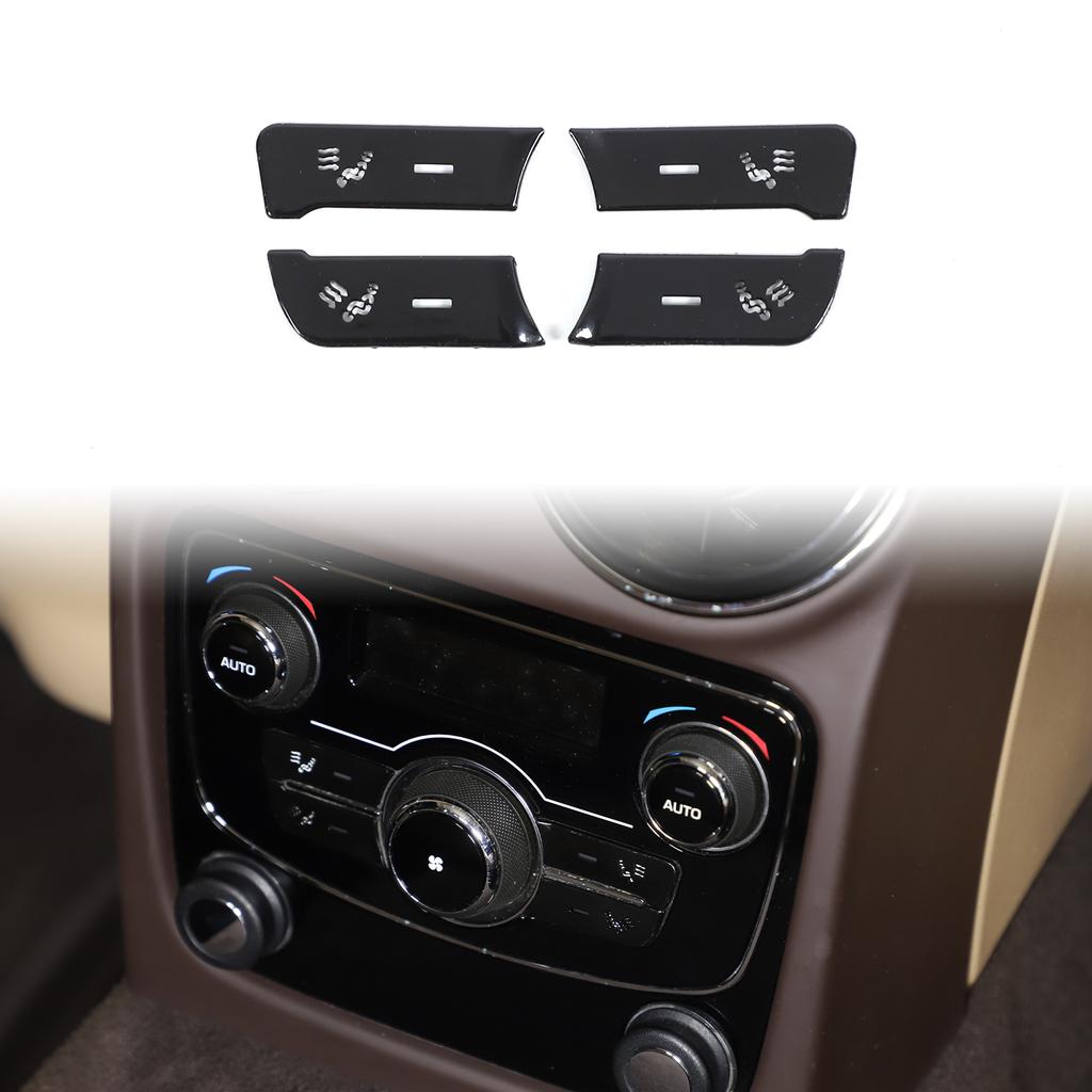 For Jaguar XF XJ 2008- Car AC Gear Switch Repair Decals aluminum alloy Button Stickers Car Accessories Interior