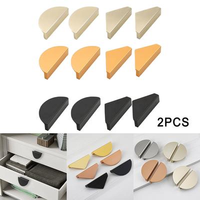 2PCS Kolları 80mmx37mmx20mm Pirinç Altın Çekmece Kolu