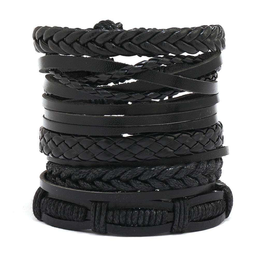 

Unisex Retro Hemp Rope Bracelet Set - Handmade DIY Woven Design