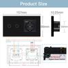 BSEED Zigbee 1/2/3Gang Wall Touch Switches With Normal EU Socket USB Type-C Ports Tuya Smart Life App Ccontrol Glass Panel