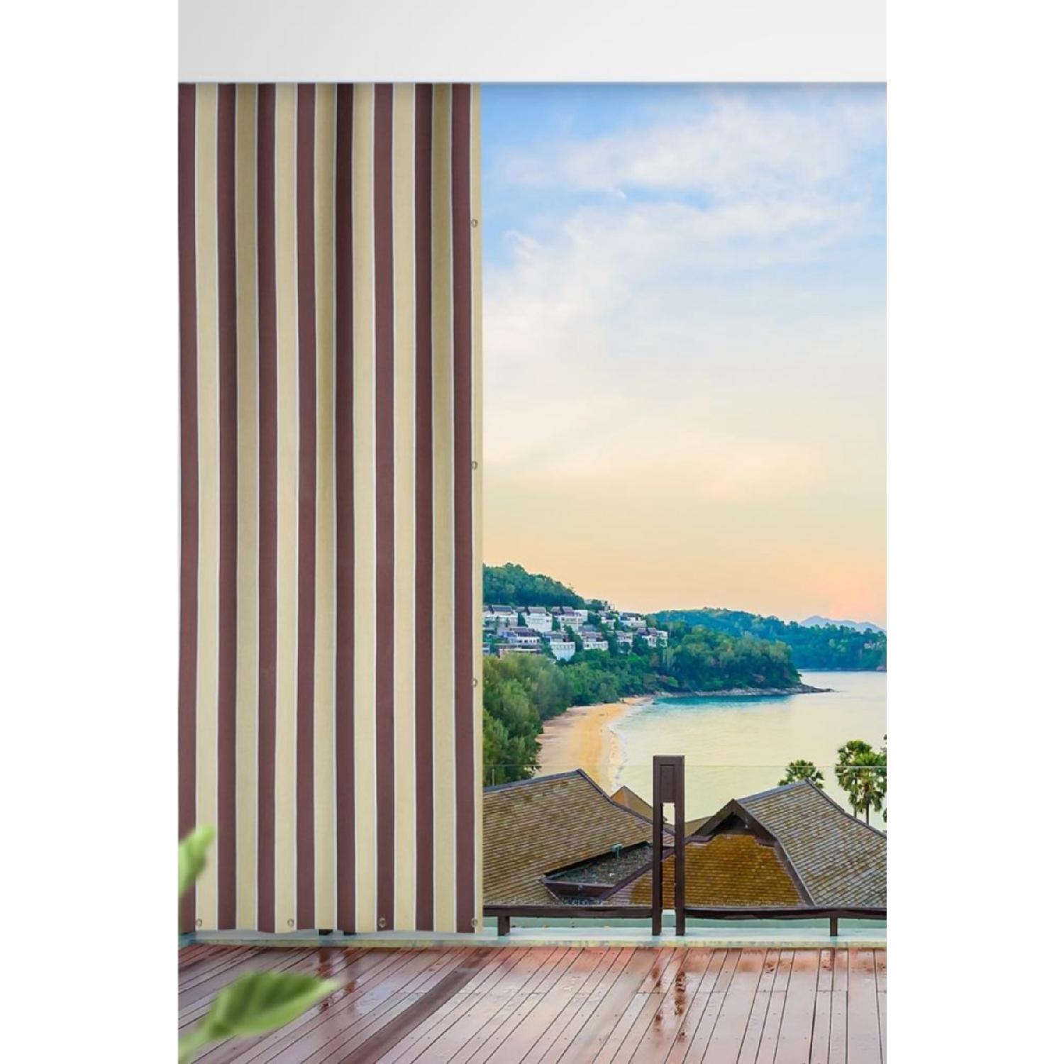 

Enxboy Bukgözlü Балконные шторы Balcony Twande Coffee Cream- 100 x 100