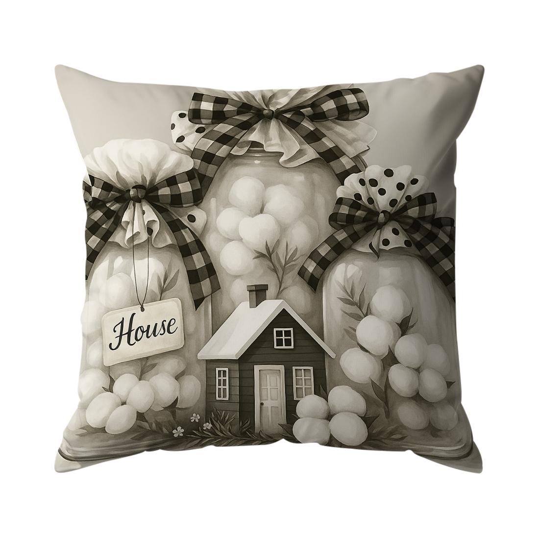 

Cute little angel Print Cushion Cover Peach Skin Velvet Room Home Sofa Living Office Car Simplicity Pillow Cover 45x45CM 18x18Inch