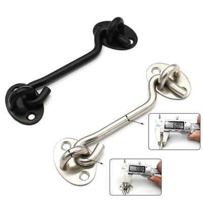 1Set Barn Door Latch Cabin Hook Eye Latch Easy Lock For Barn Door Gate Window