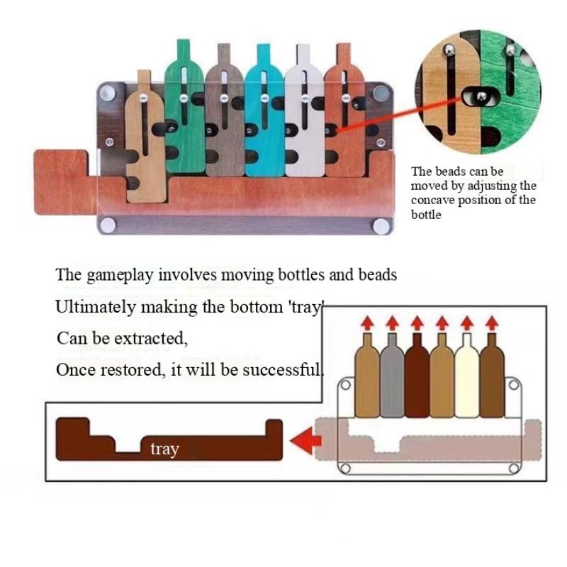 Funny Labyrinth Wooden Maze Game Waiters Tray Puzzle High Difficulty Iq Level Improvement Toys Novelty Gifts For Kids And Adults