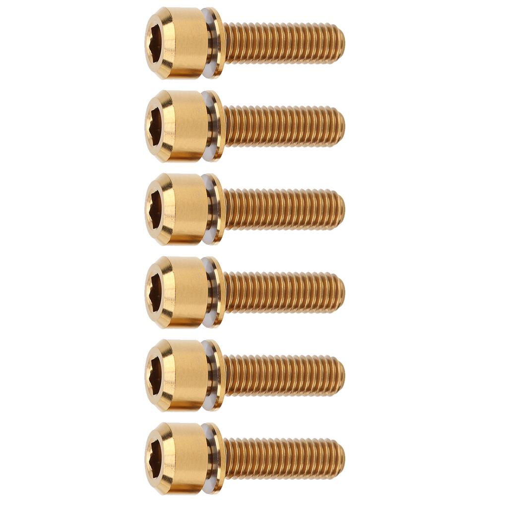 6Pcs Portable for M5x18   Alloy Mountain   Road Bike Stem Screw High Strength