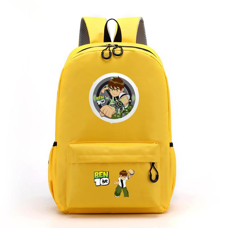 Ben 10 Kids School Backpack With Breathable Lightweight Polyester For Middle School Students
