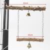New Wood Parrot Suspension Bridge Toys Claw Grinding Bracket Rod Bird Toys Durable Pole Standing Birdcage Accessories