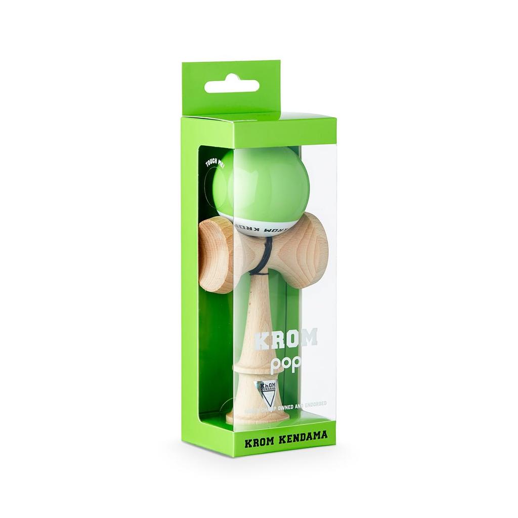 Kendama KROM POP Chrome Pop LOL Sticky Clear (Lime Green)