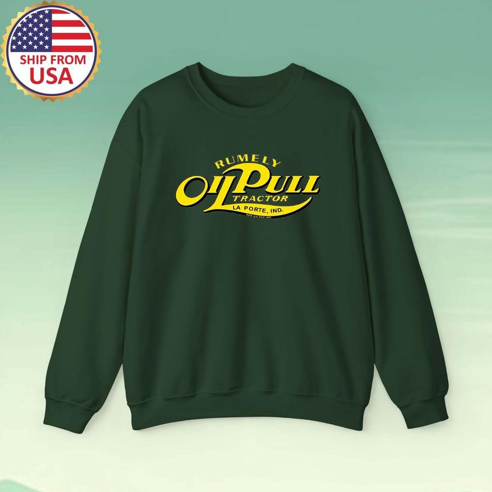 Rumely Oil Pull Tractor Men#039;s Forest Green Size S to 3XL Unisex T-Shirt XXL